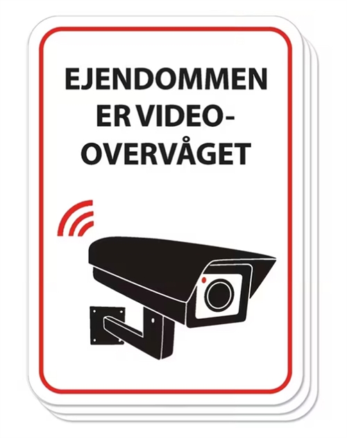 Video Overvågnings Mærkat